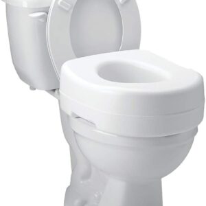 Carex Raised Toilet Seat with Rubber Pads
