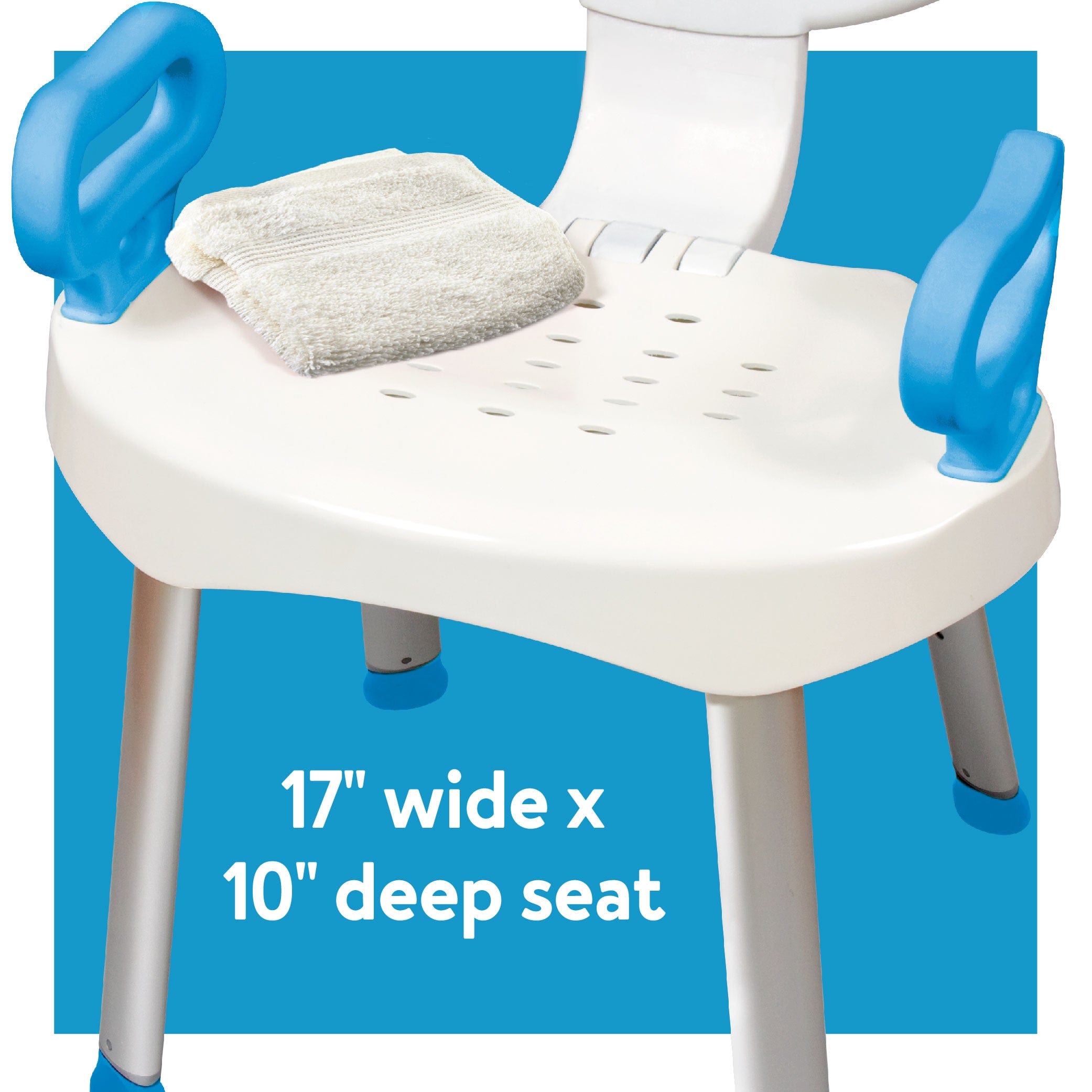 Carex E-Z Bath & Shower Seat with Handles - Image 3